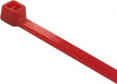 Value Collection - 9.8" Long Red Nylon Standard Cable Tie - 40 Lb Tensile Strength, 70mm Max Bundle Diam - Exact Tooling