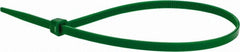 Value Collection - 11" Long Green Nylon Standard Cable Tie - 50 Lb Tensile Strength, 81mm Max Bundle Diam - Exact Tooling