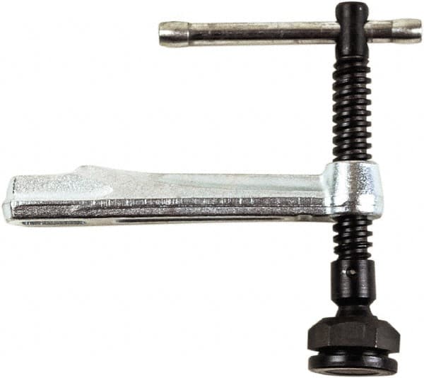 Bessey - 1,450 Lb Clamping Pressure, Steel, T Handle, GSV Bar & Pipe Clamping Arm - 4-3/4" Throat Depth - Exact Tooling