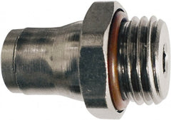Legris - 8mm Outside Diam, 1/8 BSPP, Nickel Plated Brass Push-to-Connect Tube Male Connector - 435 Max psi, Tube to Male BSPP Connection, FKM O-Ring - Exact Tooling