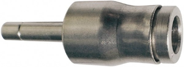 Legris - 6 x 4mm Outside Diam, Nickel Plated Brass Push-to-Connect Tube Plug-In Expander - 435 Max psi, Tube to Stem Connection, FKM O-Ring - Exact Tooling