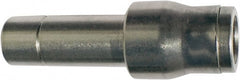 Legris - 6 x 10mm Outside Diam, Nickel Plated Brass Push-to-Connect Tube Plug-In Reducer - 435 Max psi, Tube to Stem Connection, FKM O-Ring - Exact Tooling