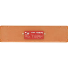 Dynabrade - 11 x 2-3/4" Rectangular Adhesive/PSA Backing Pad - File Board Sander Compatible, Screw Attachment, Nonvacuum Pad, 3/8" Thick, Medium Density - Exact Tooling