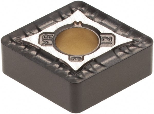 Kennametal - CNMG433 MR Grade KCM25 Carbide Turning Insert - TiN/MT/TiCN/Al2O3 Finish, 80° Diamond, 1/2" Inscr Circle, 3/16" Thick, 3/64" Corner Radius - Exact Tooling
