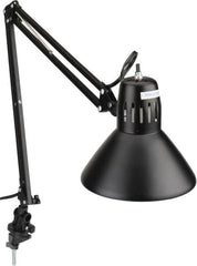 Value Collection - Swing Arm Machine Light - Clamp Mount, 5 Ft. Cord, Black, 120 VAC, - Exact Tooling