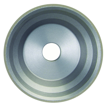 3-3/4 x 1-1/2 x 1-1/4" - 1/16" Abrasive Depth - 150 Grit - Type 11V9 Diamond Flaring Cup Wheel - Exact Tooling