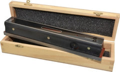 Value Collection - 12" Long, 0.0005" Graduation Sensitivity per 10", 2 Vials, Master Precision Level - Cast Iron, 1-7/8" Wide - Exact Tooling