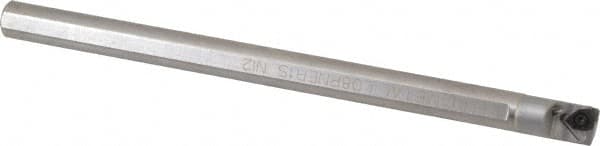 Kennametal - 0.6" Min Bore Diam, 8" OAL, 1/2" Shank Diam, L-RNE Indexable Boring Bar - N.1L Insert, Clamp Holding Method - Exact Tooling
