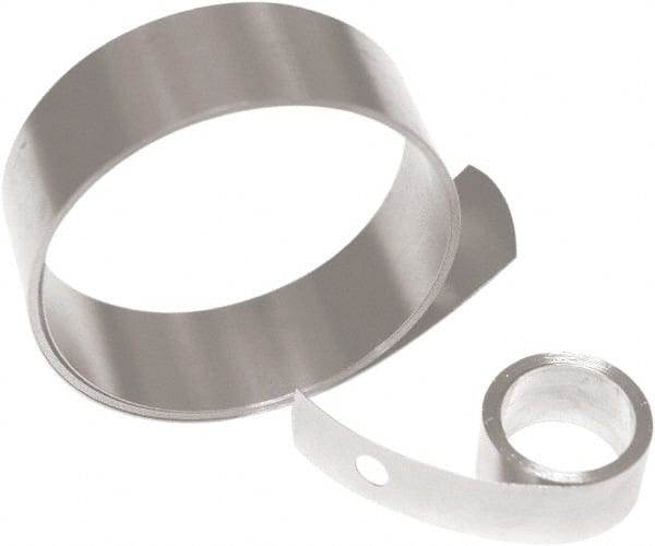 Associated Spring Raymond - 0.012" Thick x 38" Long, 22.24 N Capacity Constant Force Spring - 0.81" Wide, 1.02" ID of Reflection, 1.84" Initial Extension, 0.187" End Hole Diam - Exact Tooling