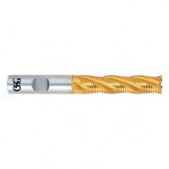 2" Dia. - 6-1/2" OAL - TiN HSS - CO-30° Helix - Square End SE EM - 8 FL - Exact Tooling