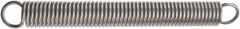 Associated Spring Raymond - 40mm OD, 304 N Max Load, 165mm Max Ext Len, Music Wire Extension Spring - 20.2 Lb/In Rating, 10.29 Lb Init Tension, 92.1mm Free Length - Exact Tooling