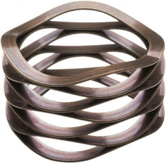 Associated Spring Raymond - 40.64mm ID x 50.8mm OD, Grade 17-7 PH Stainless Steel Multiwave Disc Spring - 0.46mm Thick, 22.1mm Overall Height, 13.34mm Deflection, 50 Lb at Deflection - Exact Tooling