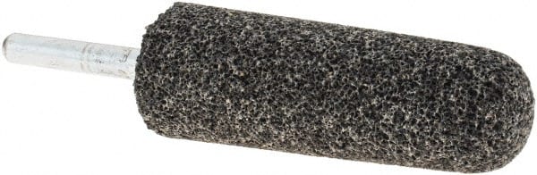 Made in USA - 1" Head Diam x 2-3/4" Thickness, A3, Tree End, Aluminum Oxide Mounted Point - Blue-Gray, Very Coarse Grade, 24 Grit, 16,100 RPM - Exact Tooling