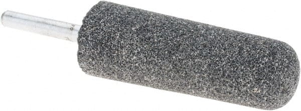 Made in USA - 1" Head Diam x 2-3/4" Thickness, A3, Tree End, Aluminum Oxide Mounted Point - Blue-Gray, Coarse Grade, 46 Grit, 16,100 RPM - Exact Tooling