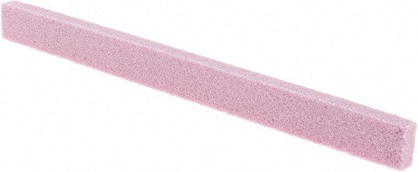 Made in USA - 80 Grit Aluminum Oxide Rectangular Polishing Stone - Very Soft Grade, 1/2" Wide x 6" Long x 1/4" Thick - Exact Tooling