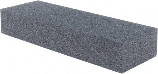 Made in USA - 6" Long x 2" Wide x 1" Thick, Silicon Carbide Sharpening Stone - Rectangle, 120 Grit, Coarse Grade - Exact Tooling