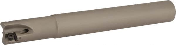 Iscar - 3/4" Cut Diam, 0.315" Max Depth of Cut, 3/4" Shank Diam, 6" OAL, Indexable Square Shoulder Helical End Mill - H490 AN.X 09 Inserts, Cylindrical Shank, 90° Lead Angle, Through Coolant, Series Helido - Exact Tooling