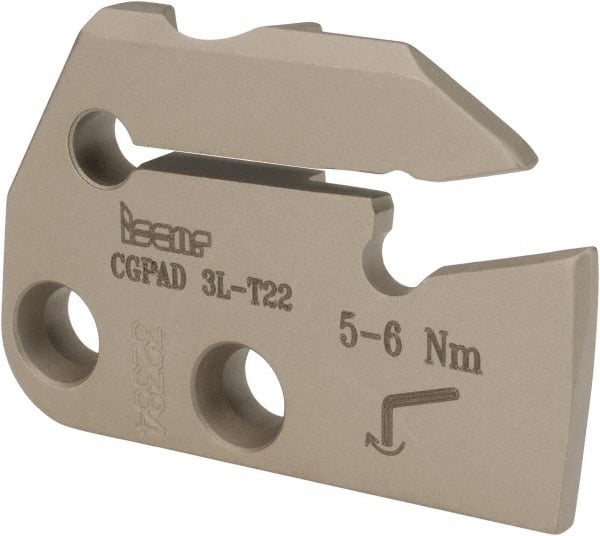 Iscar - 0.1102 to 0.157" Groove Width, 0.866" Max Depth of Cut, Left Hand Cut, Indexable Grooving Blade - GIF.., GIM.., GIP.., TIP.. Insert Style, Series Cut Grip - Exact Tooling