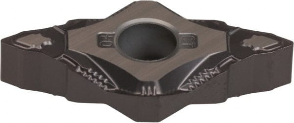 Kennametal - DNMG433 CT Grade KCU10 Carbide Turning Insert - AlTiN Finish, 55° Diamond, 1/2" Inscr Circle, 3/16" Thick, 3/64" Corner Radius - Exact Tooling