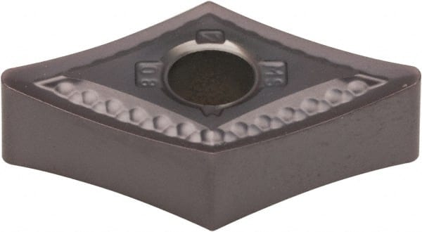 Kennametal - DNMG431 MS Grade KCU25 Carbide Turning Insert - AlTiN Finish, 55° Diamond, 1/2" Inscr Circle, 3/16" Thick, 1/64" Corner Radius - Exact Tooling