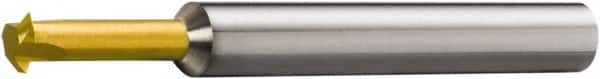 Sandvik Coromant - 12 to 24 TPI, 1mm to 0.0787" Pitch, Single Profile Thread Mill - 0.3071" Cut Diam, 5/16" Shank Diam, 3 Flute, 0.1969" Neck Diam, 63/64" Neck Length, 2.6772" OAL, TiAlN+TiN Finish - Exact Tooling