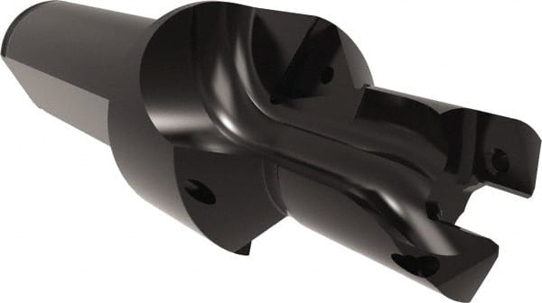 Allied Machine and Engineering - 15 to 16mm Diam, Straight Shank, 19.05mm Body Shank Diam, Combo Chamfer and Countersink Drill - TCMT 110204 Insert, 95.65mm OAL - Exact Tooling