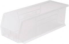 Akro-Mils - 50 Lb. Load Capacity, 14-3/4" Deep, Clear Polymer Hopper Stacking Bin - 5" High x 5-1/2" Wide x 14-3/4" Long - Exact Tooling