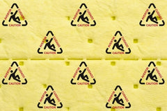 Brady SPC Sorbents - 20 Gal Capacity per Package, Chemical/Hazmat Roll - 150' Long x 15" Wide, Yellow, Polypropylene - Exact Tooling