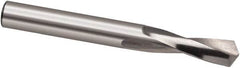 Guhring - 5.2mm 118° Spiral Flute High Speed Steel Screw Machine Drill Bit - Bright Finish, Right Hand Cut, 26mm Flute Length, 62mm OAL, Cone Relief Point, Straight Shank - Exact Tooling
