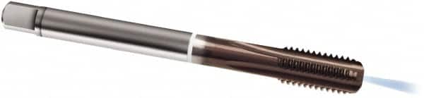 Guhring - M16x1.50 Metric Fine, 4 Flute, TiAlN Finish, Cobalt Spiral Point Tap - Modified Bottoming Chamfer, Right Hand Thread, 100mm OAL, 6HX Class of Fit, Series 347 - Exact Tooling