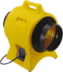 Schaefer Ventilation Equipment - 8" Inlet, Electric AC Ventilation Fan - 0.25 hp, 877 CFM, 115 Max Voltage Rating - Exact Tooling