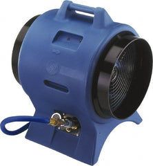 Schaefer Ventilation Equipment - 12" Inlet, Pneumatic Ventilation Fan - 1.5 hp, 2,063 CFM, Explosion Proof, 220 Max Voltage Rating - Exact Tooling