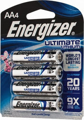 Energizer - Size AA, Lithium, Photo Battery - 1.5 Volts, Flat Terminal, FR6 - Exact Tooling