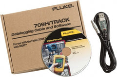 Fluke - Black/Yellow Electrical Test Equipment Software & Cable - Use with Fluke 709H Loop Calibrators - Exact Tooling