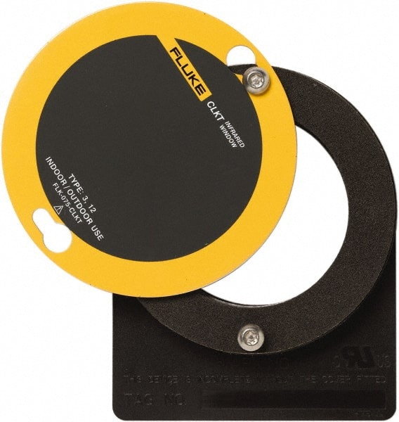 Fluke - 43mm (1.7") Diam, Infrared Viewing Window - 1,452mm (2-1/4") View Area, 2mm (0.08") Thickness, Use with Outdoor & Indoor, Thermal Imagers - Exact Tooling