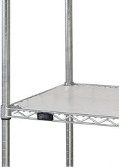 Quantum Storage - 18" Wide, Open Shelving Accessory/Component - HDPE, Polyethylene Finish, 36" Long, Use with Wire Shelving Units - Exact Tooling
