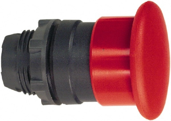 Schneider Electric - 22mm Mount Hole, Extended Mushroom Head, Pushbutton Switch Only - Round, Red Pushbutton, Nonilluminated, Momentary (MO) - Exact Tooling