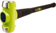 Wilton - 8 Lb Head, 24" Long Sledge Hammer - Steel Head, Steel Handle with Grip - Exact Tooling