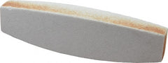 Grier Abrasives - 60 Grit Aluminum Oxide Boat (Shape) Polishing Stone - Exact Tooling