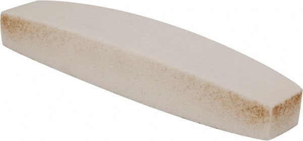Grier Abrasives - 60 Grit Aluminum Oxide Boat (Shape) Polishing Stone - Medium Grade, 2-1/2" Wide x 9" Long x 1-1/2" Thick - Exact Tooling