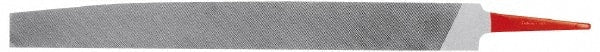 Simonds File - 6" Long, Smooth Cut, Knife American-Pattern File - Double Cut, Tang - Exact Tooling