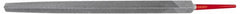 Simonds File - 8" Long, Second Cut, Triangle American-Pattern File - Double Cut, Tang - Exact Tooling
