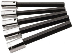 SK - 5 Piece 1/2" Drive Inch Hex Bit Socket Set - 5/16 to 5/8" Hex - Exact Tooling