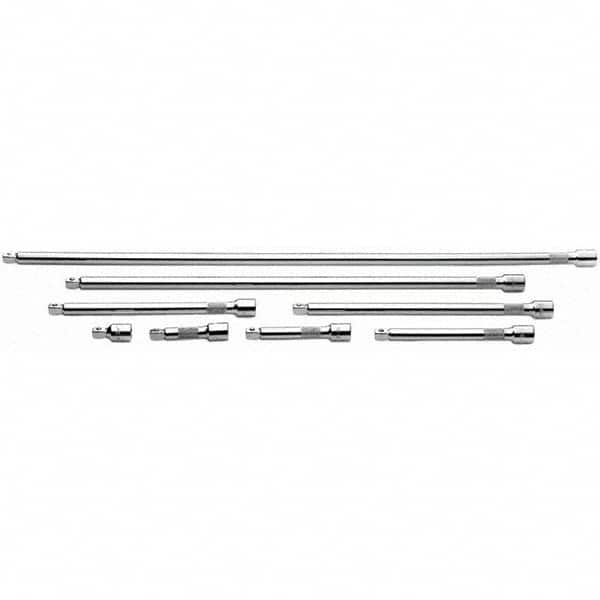 SK - 3/8" Drive Socket Wobble Extension Set - 8 Pieces - Exact Tooling