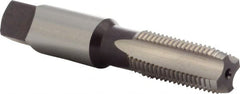 DORMER - 1/4-18 NPSM Thread, 4 Flute Standard Pipe Tap - 75mm OAL, 27mm Thread Length, Bright Finish, High Speed Steel - Exact Tooling