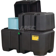 Justrite - Drum Storage Units & Lockers; Number of Drums: 2 ; Sump Capacity (Gal.): 180.00 ; Height (Inch): 47 ; Height (Feet): 3.920 ; Length (Decimal Inch): 39.0000 ; Length (Feet): 3.250 - Exact Tooling