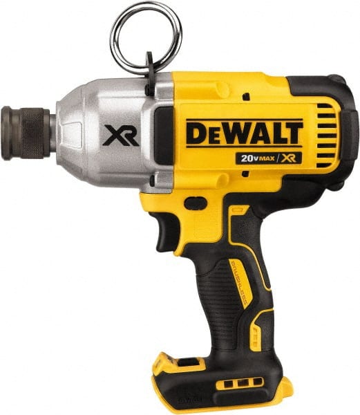 DeWALT - 7/16" Drive 20 Volt Mid-Handle Cordless Impact Wrench & Ratchet - 400/900/1,200 RPM, 0 to 2,400 BPM, 500 Ft/Lb Torque, Lithium-Ion Batteries Not Included - Exact Tooling
