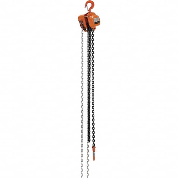 Vestil - 2,000 Lb Lifting Capacity, 10' Lift Height, Hand Hoist - Made from Chain - Exact Tooling