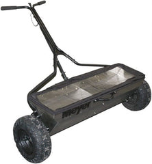Meyer Products - 100 Lb Stainless Steel Walk Behind Drop Landscape Spreader - 13" Pneumatic Wheels - Exact Tooling