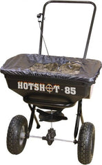 Meyer Products - 85 Lb Carbon Steel & Polypropylene Walk Behind Broadcast Landscape Spreader - 10" Pneumatic Wheels - Exact Tooling